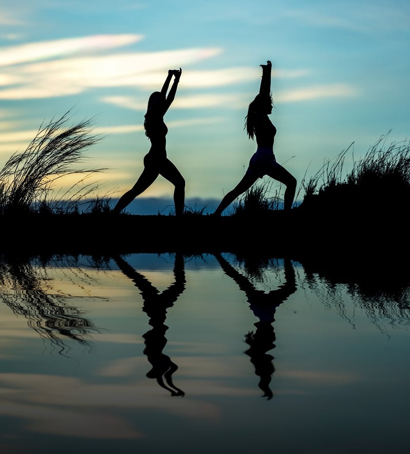 Yoga at sunrise
